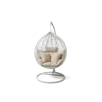 Orbital White â€“ Silla Colgante Blanca con Base