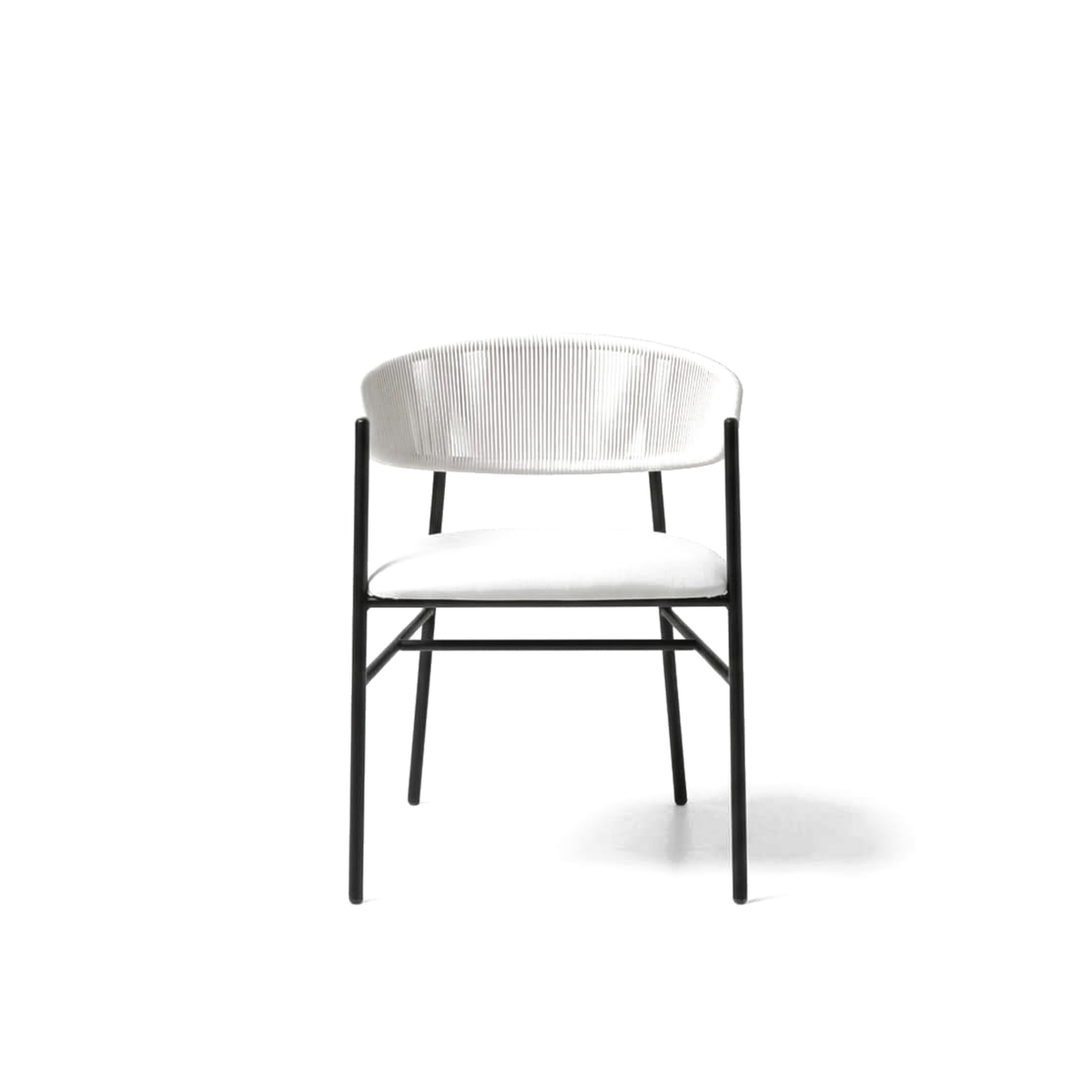 Varena â€“ Silla de Comedor Tejida con CojÃ­n