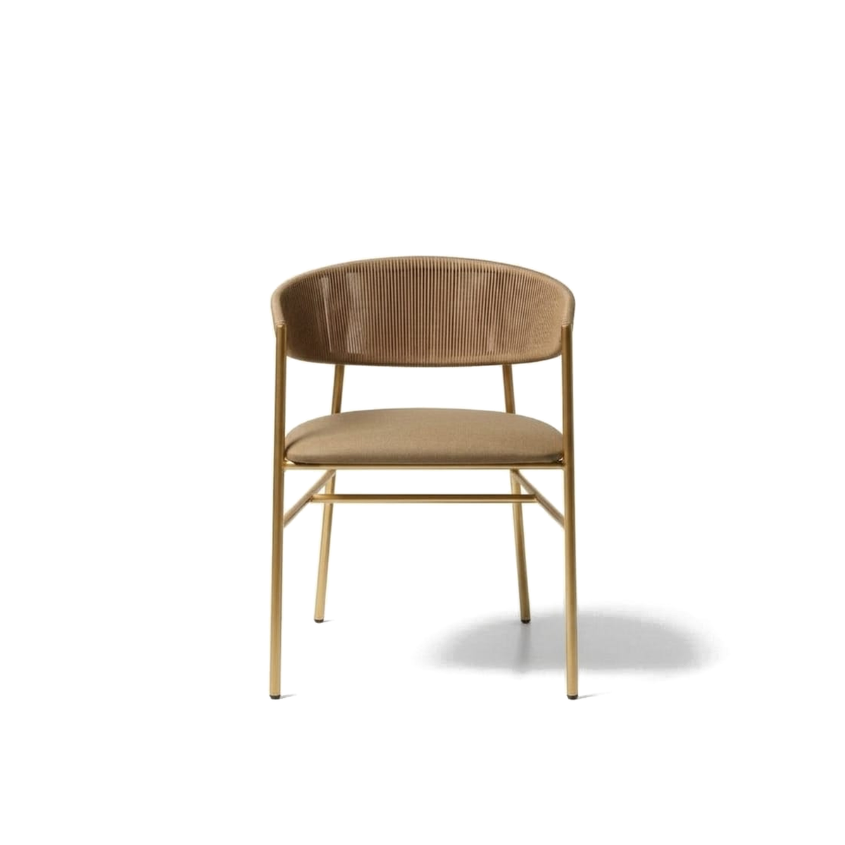 Varena â€“ Silla de Comedor Tejida con CojÃ­n