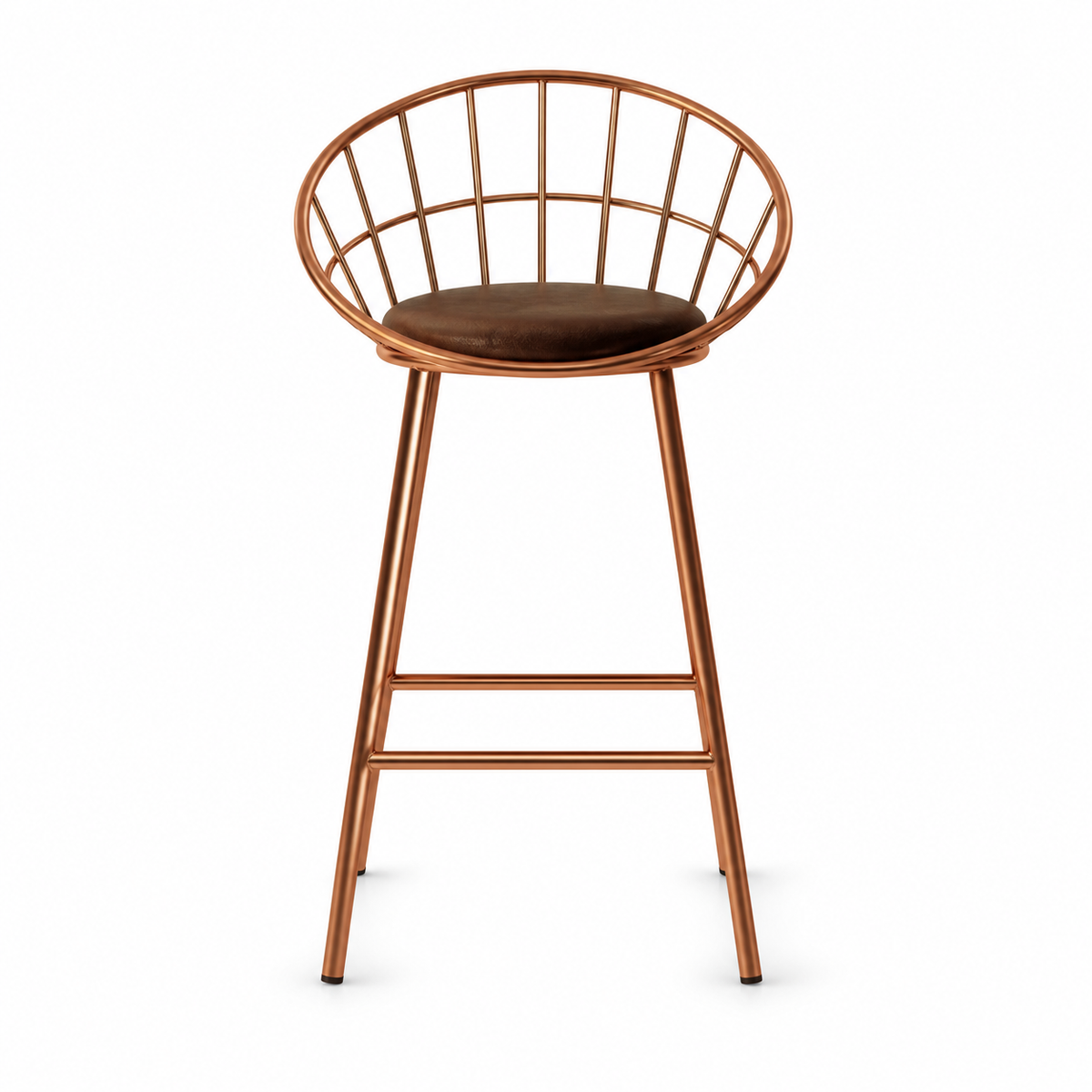 Velvet Rose – silla de barra metálica con cojín